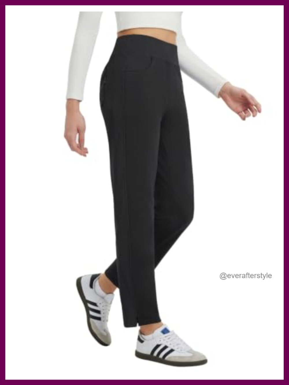 Fleece Lined Thermal Winter Pants Water Resistant Tapered Leg